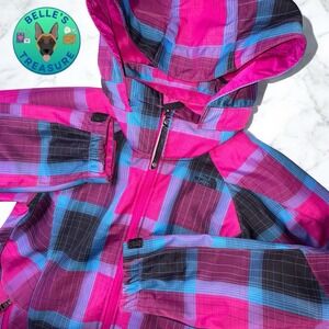 The North Face Winter Jacket Women's Small Morgan Pink‎ Plaid Fleece Snow Coat